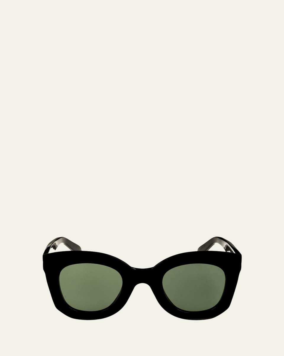 Chunky Round Acetate Sunglasses